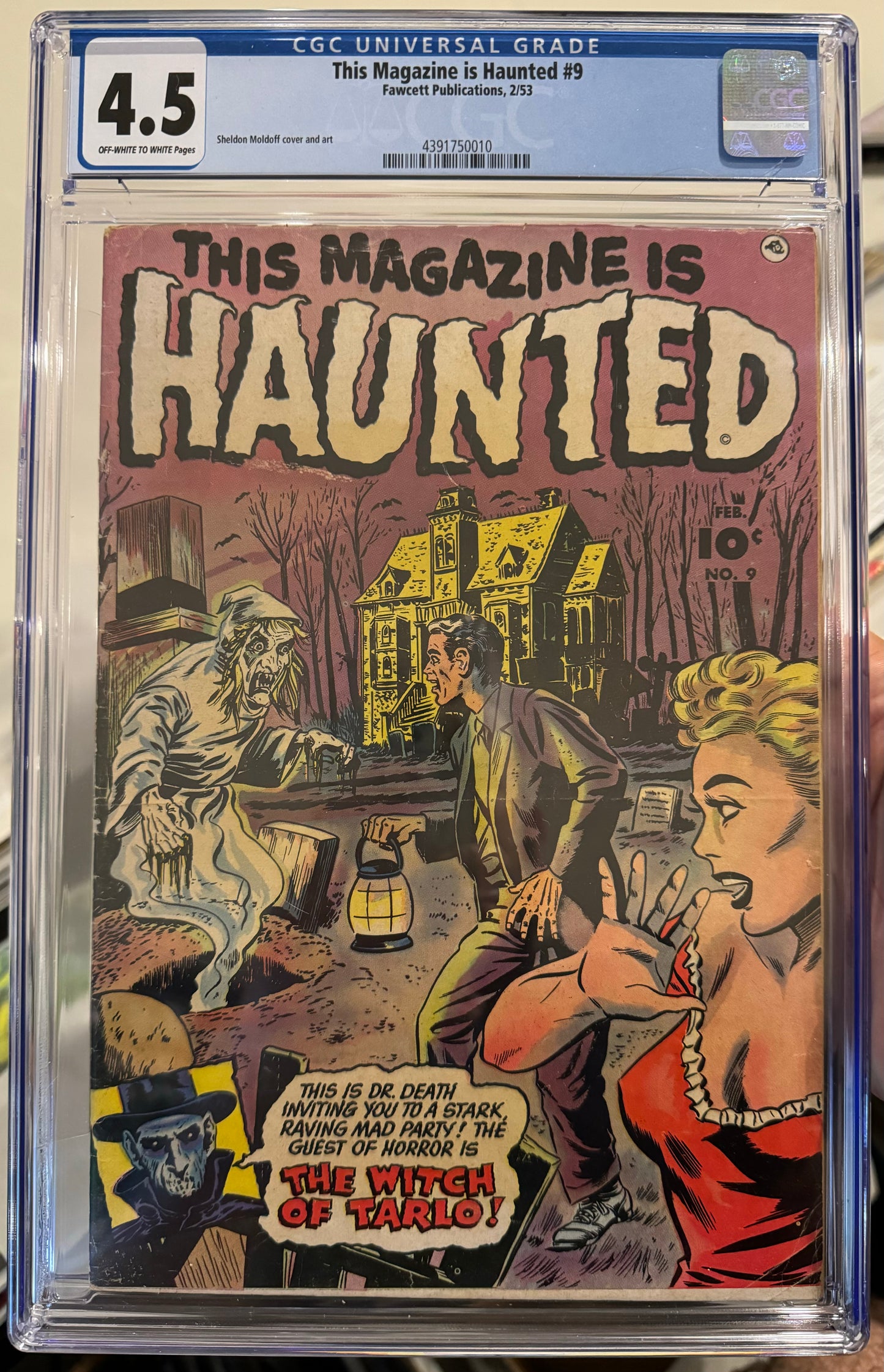 This Magazine is Haunted #9 CGC 4.5 (Fawcett Publications, 1953) Pre Code Horror