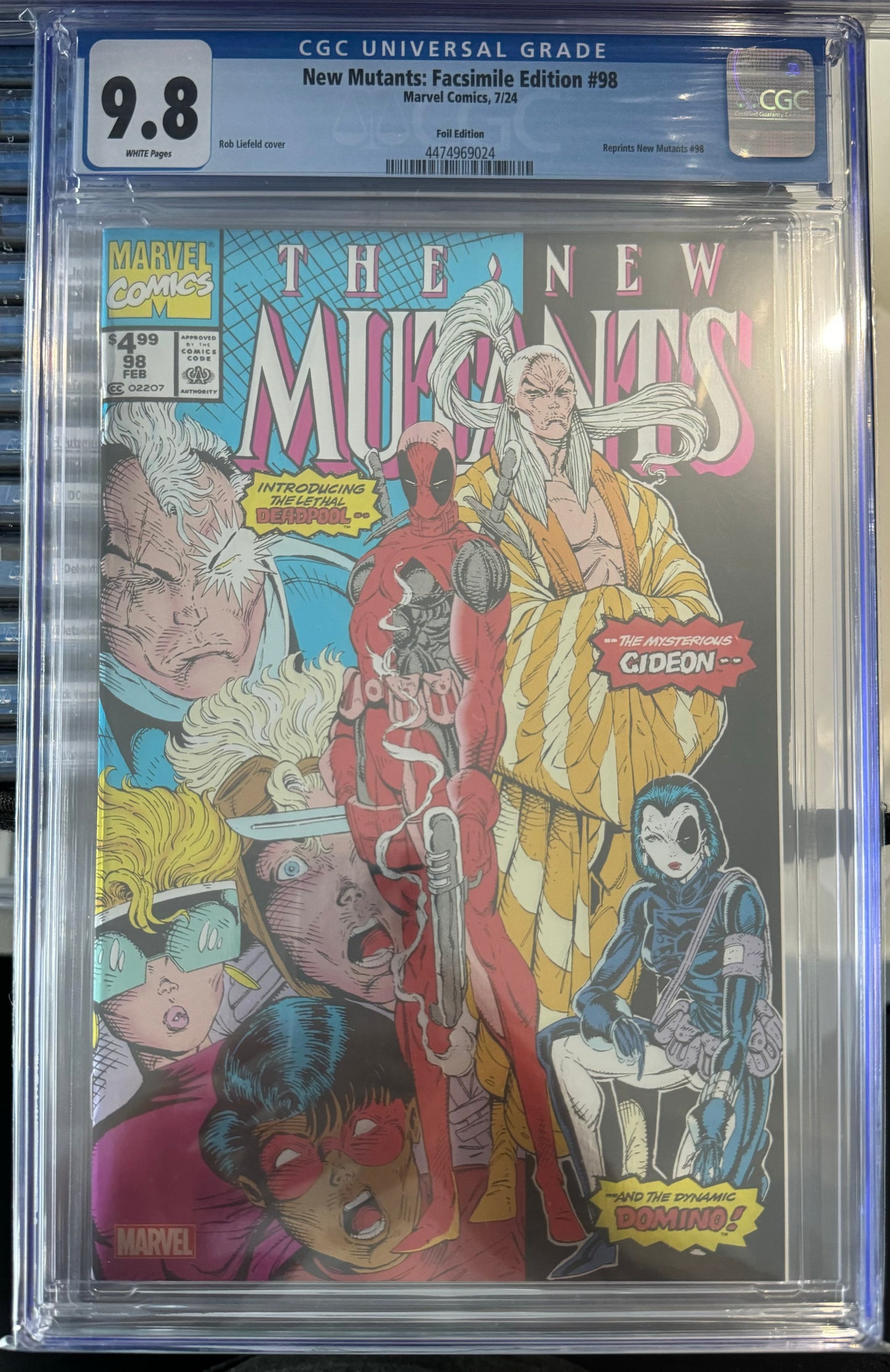 New Mutants: Facsimile Edition #98 CGC 9.8 (Marvel, 2024) Foil Edition