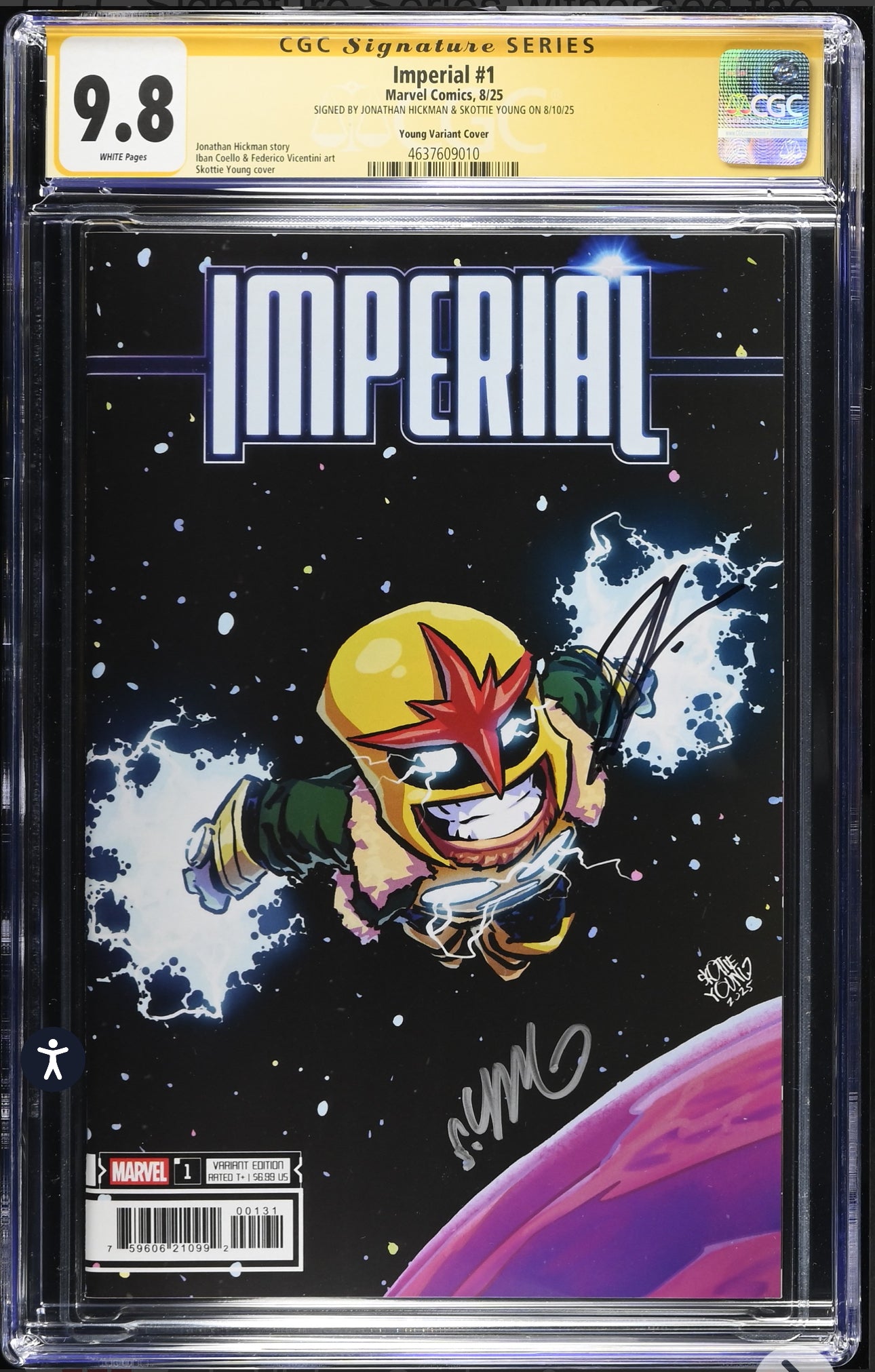 Imperial #1 CGC SS 9.8 (Marvel, 2025) Skottie Young Variant signed by Jonathan Hickman & Skottie Young