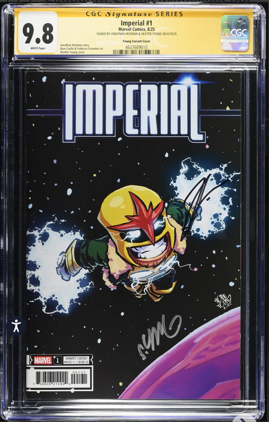 Imperial #1 CGC SS 9.8 (Marvel, 2025) Skottie Young Variant signed by Jonathan Hickman & Skottie Young