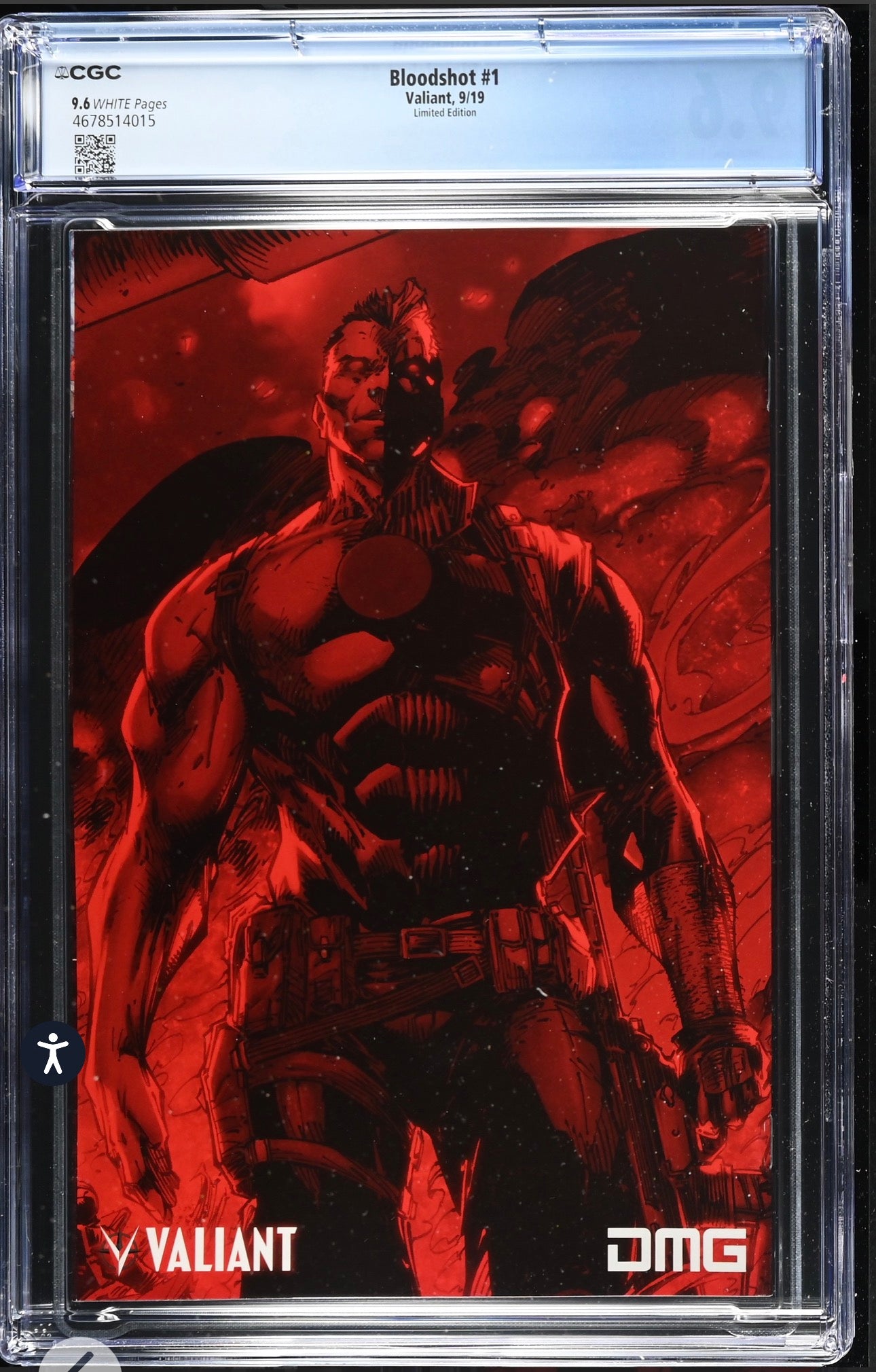 Bloodshot #1 CGC 9.6 (Valiant, 2019) Jonboy Meyers Bloodshot Film DMG Press Junket Rare!