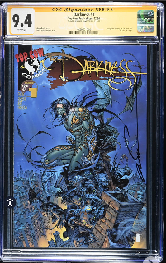 Darkness #1 CGC SS 9.4 (Top Cow/Image, 1996) Signed by Marc Silvestri