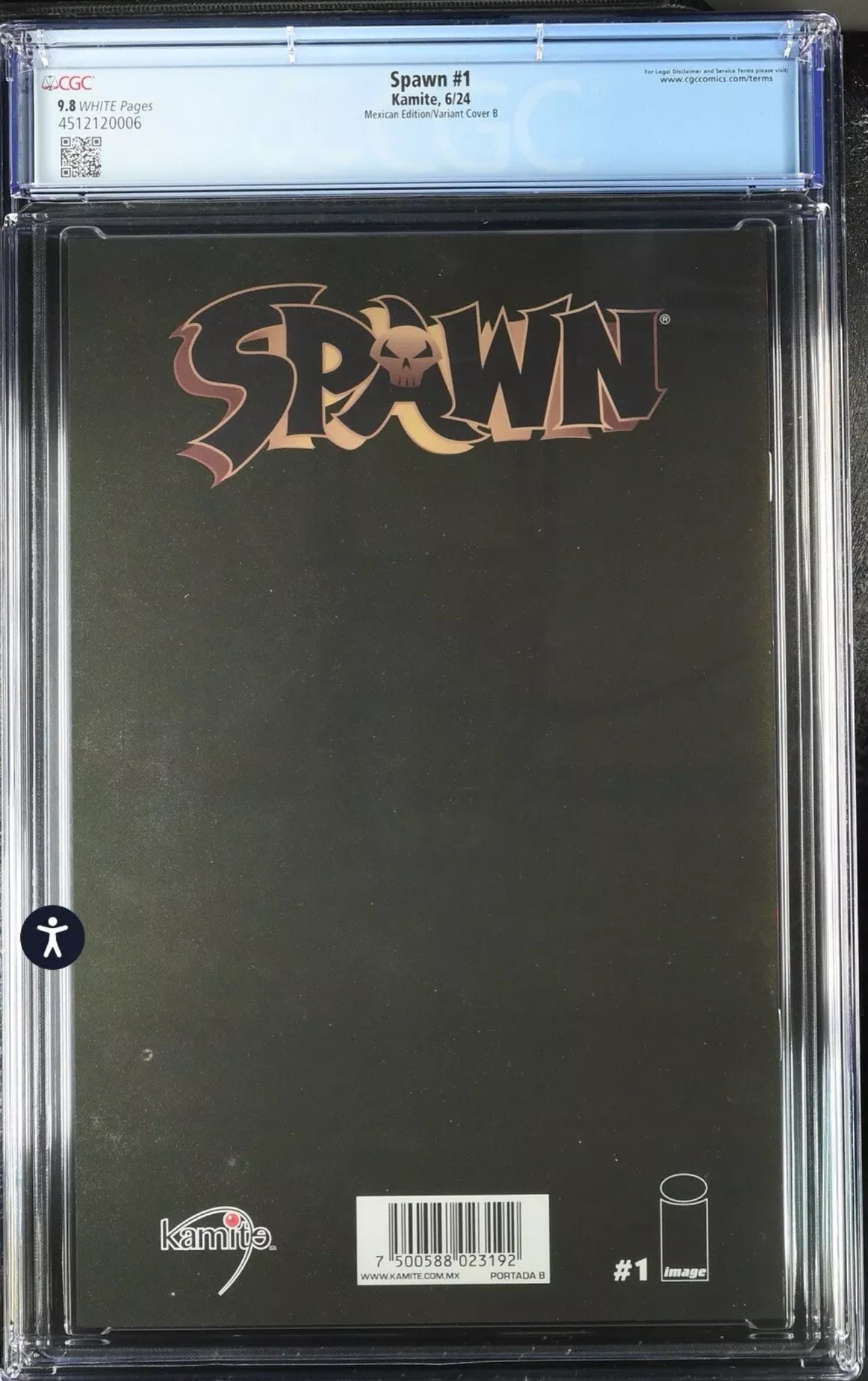 Spawn #1 CGC 9.8 McFarlane NYCC Mocca Art Mexican Virgin Foil Edition LTD 1000