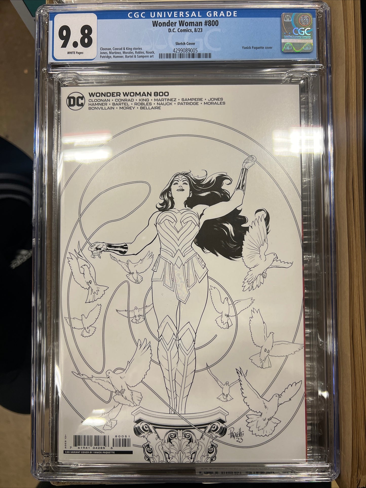 Wonder Woman #800 CGC 9.8 (1:50 Retailer Incentive Variant Cover by Yanick Paquette)