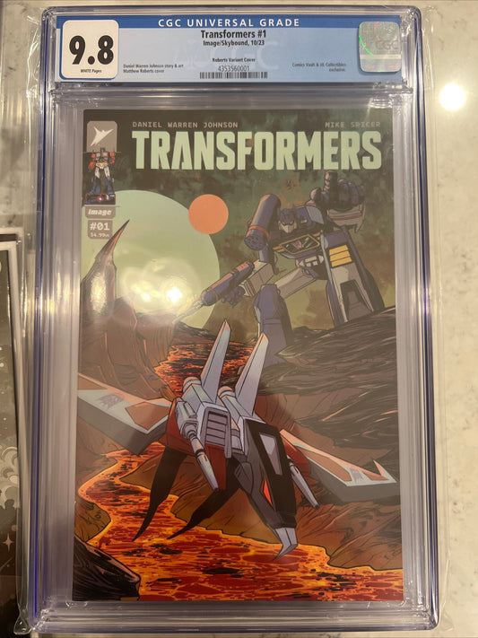 Transformers (2023 Image/Skybound) #1 CGC 9.8 (JJL Collectibles/The Comics Vault Matthew Roberts Exclusive)