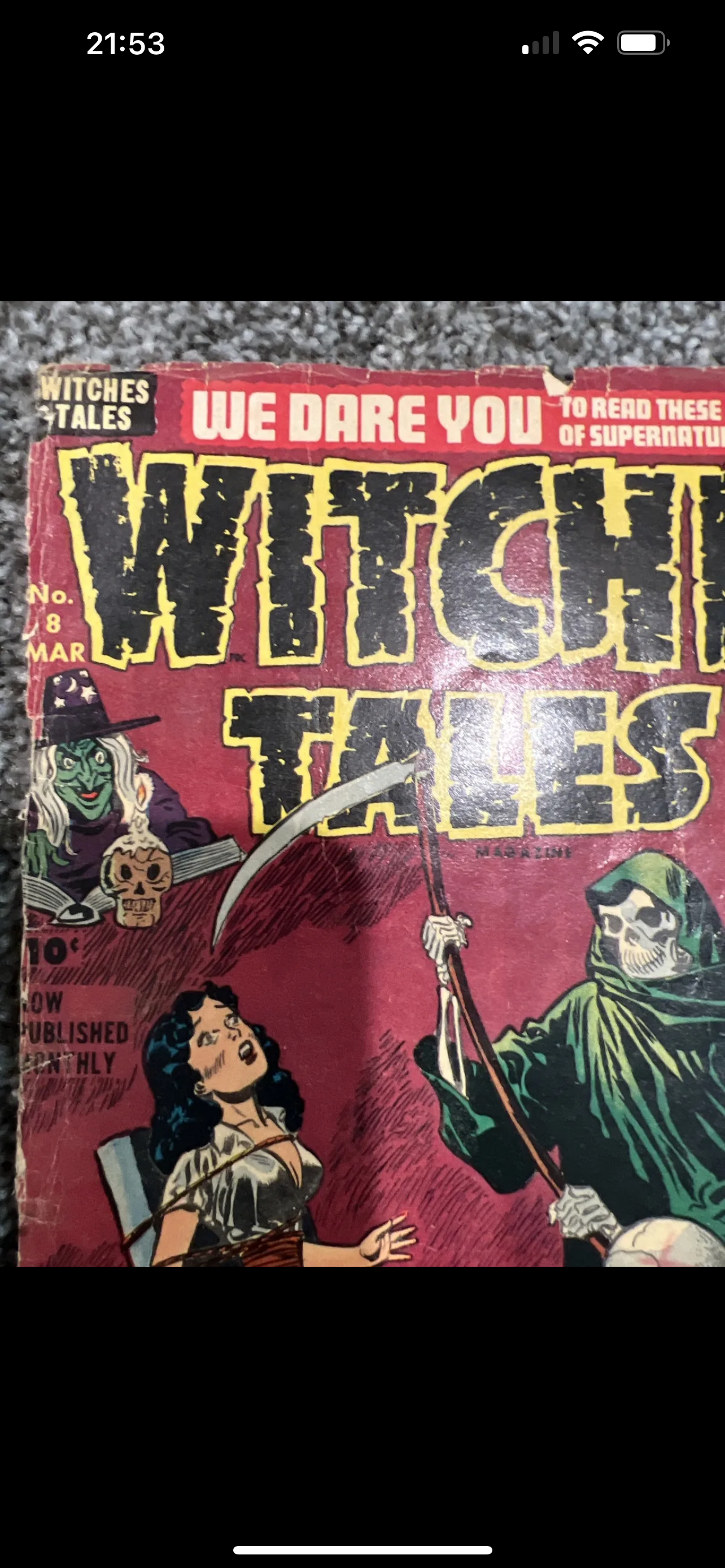 Witches Tales #8 (Harvey 1952) Pre Code Horror