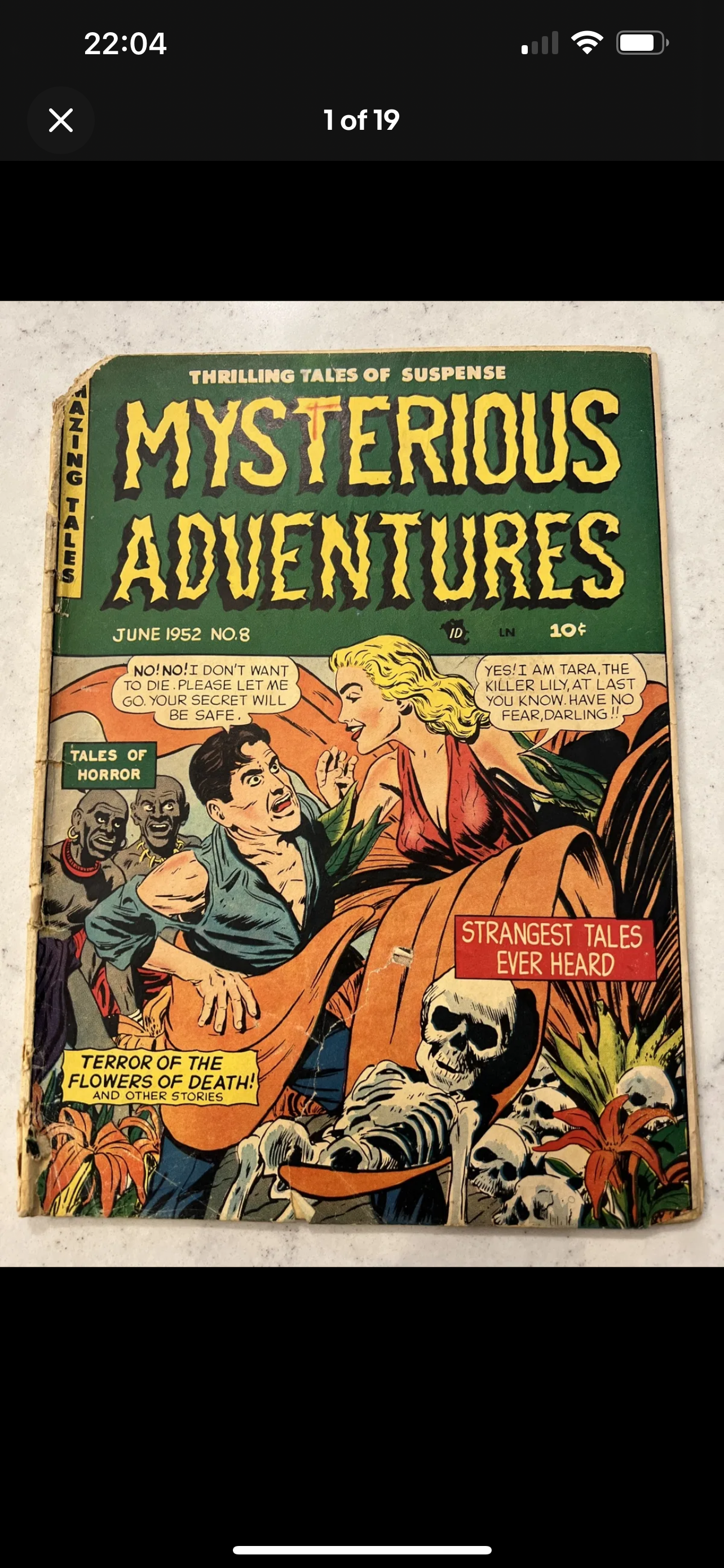 Mysterious Adventures #8 (Story Comics 1952) Pre Code Horror