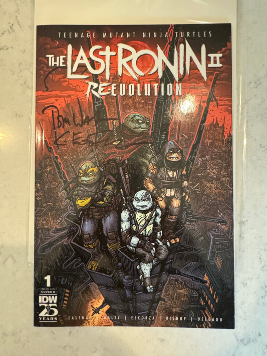Teenage Mutant Ninja Turtles: The Last Ronin II Re-Evolution #1 (1:500 Thank You Variant signed by Kevin Eastman and Tom Waltz)