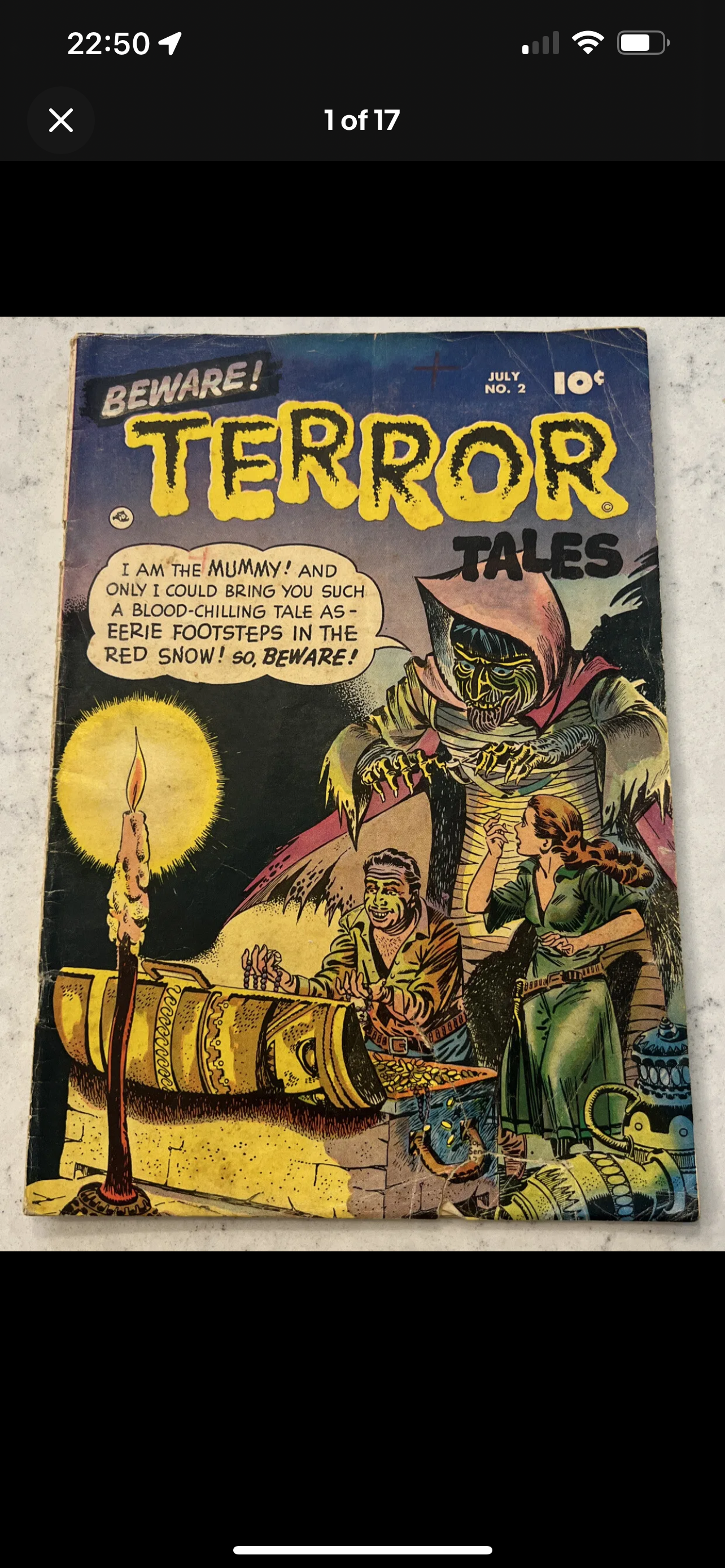 Beware Terror Tales #2 (Fawcett, July 1952) Pre Code Horror