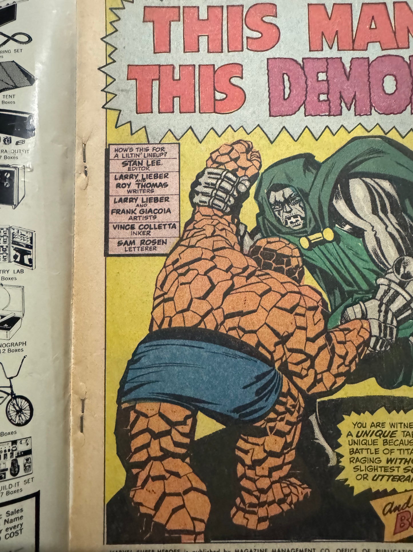 Marvel Super Heroes #20 (Marvel, 1969) 1st Doctor Doom Solo Story