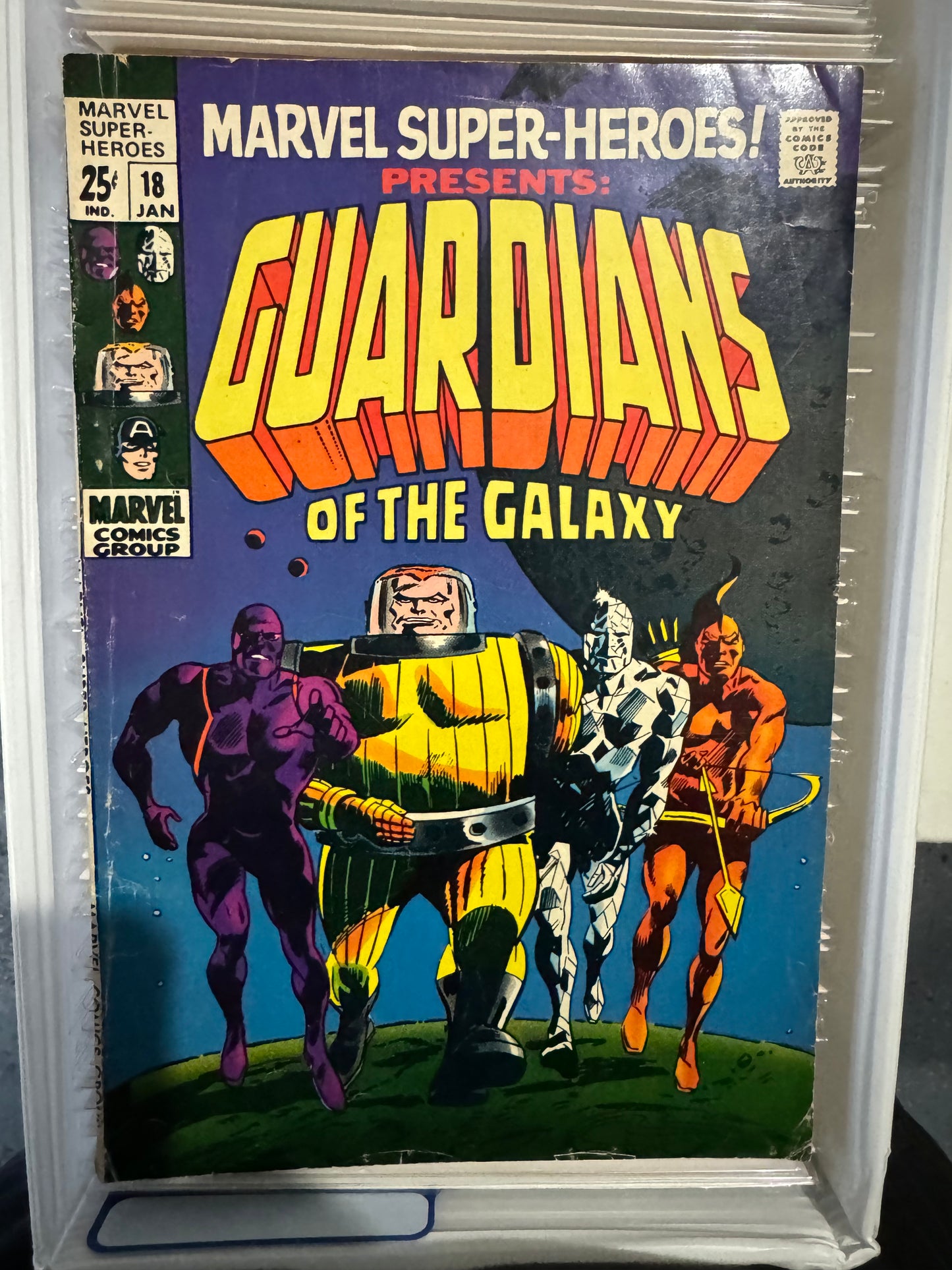 Marvel Super Heroes #18 (Marvel, 1969) 1st Appearance of Original Guardians of the Galaxy