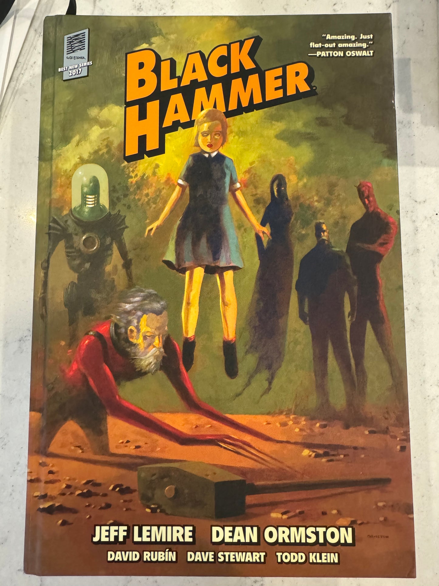 Black Hammer Library Edition Volume 1 Hardcover Signed w/ Colonel Weird Sketch By Jeff Lemire