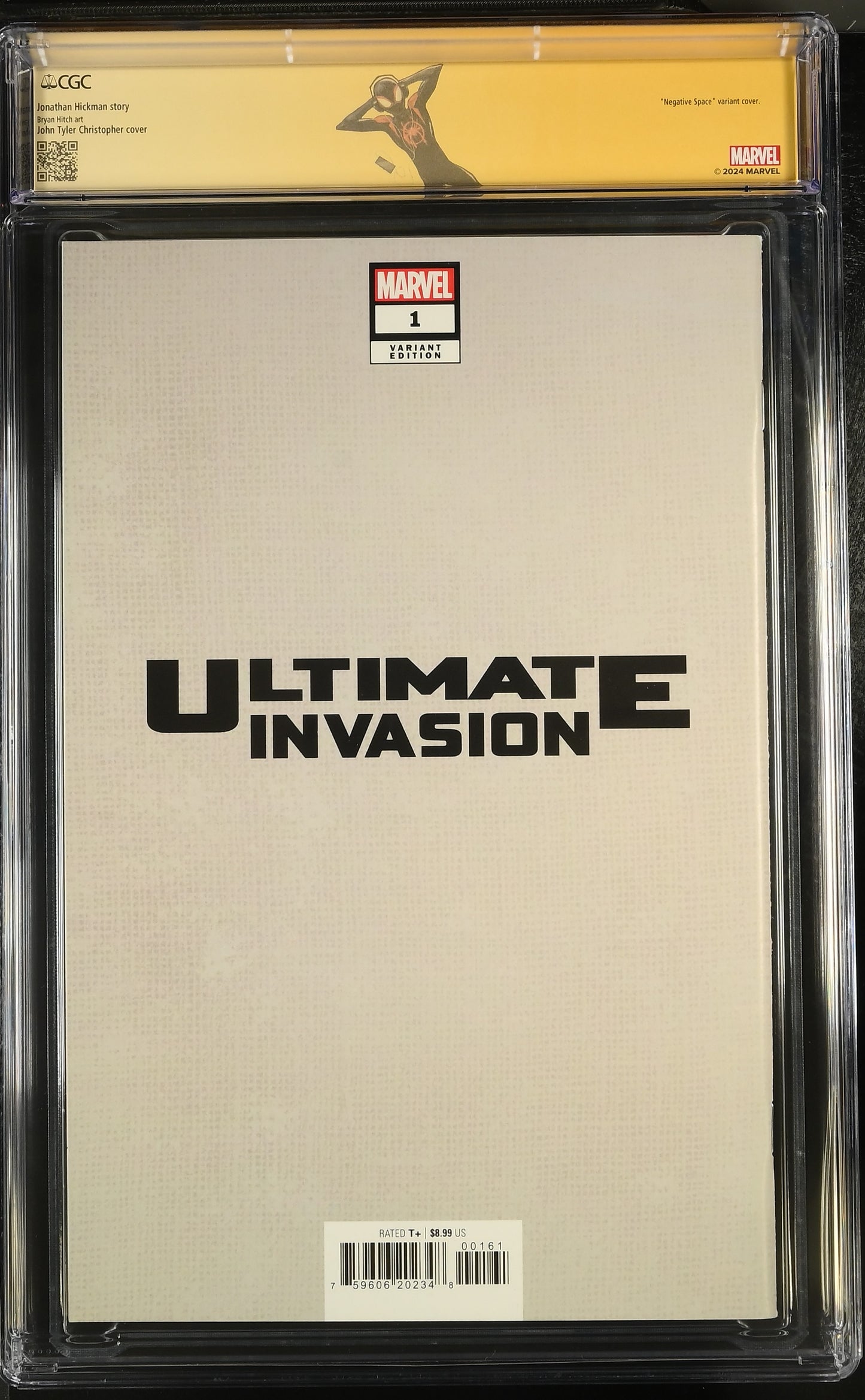 Ultimate Invasion #1 (Marvel, 2023) CGC SS 9.8 Christopher Variant signed by John Tyler Christopher (w/ Custom label)