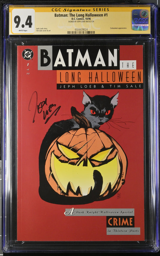 Batman: The Long Halloween #1 CGC SS 9.4 (DC, 1996) Signed By Jeph Loeb