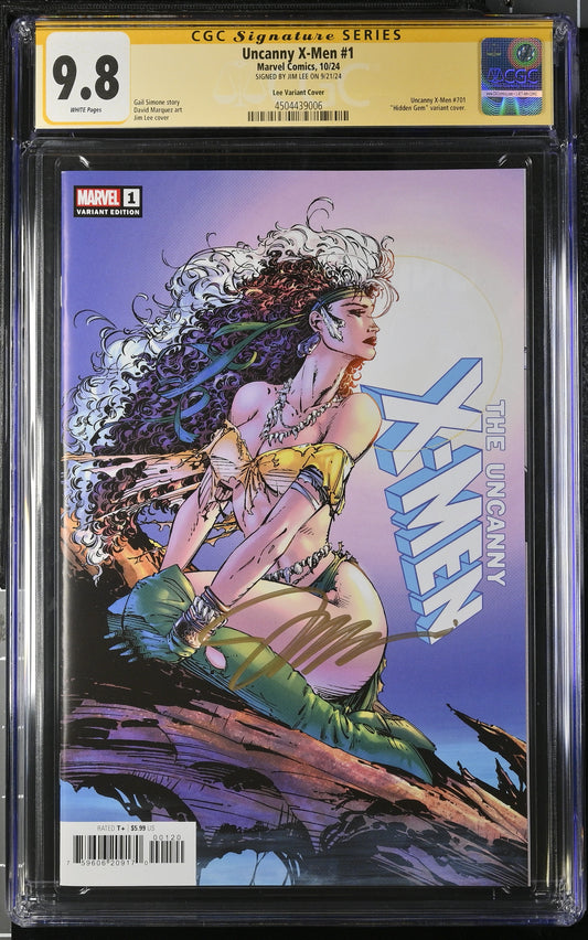 UNCANNY X-MEN #1 CGC SS 9.8 (Marvel, 2024) JIM LEE 1:50 Incentive Variant Signed By Jim Lee