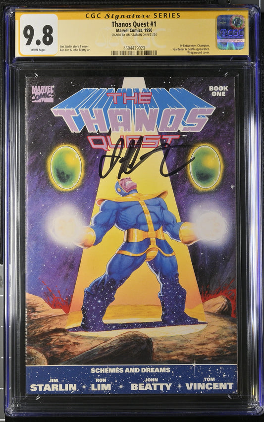 Thanos Quest #1 CGC SS 9.8 (Marvel, 1990) Signed by Jim Starlin