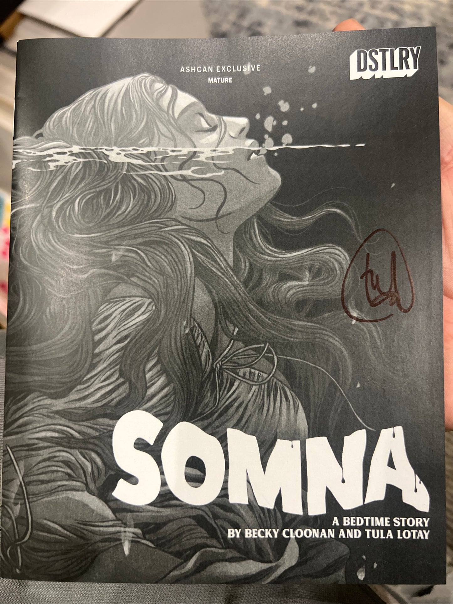 Gone/Somna Ashcan (NYCC 2023 Exclusive) signed by Jock and Tula Lotay