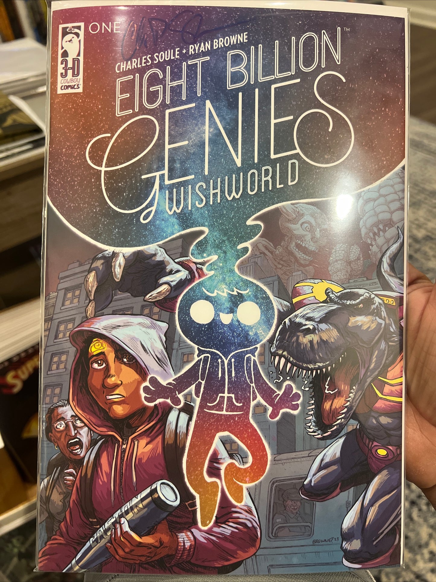Eight Billion Genies: Wishworld #1 (NYCC 2023 Exclusive LTD 1,000) Signed by Charles Soule
