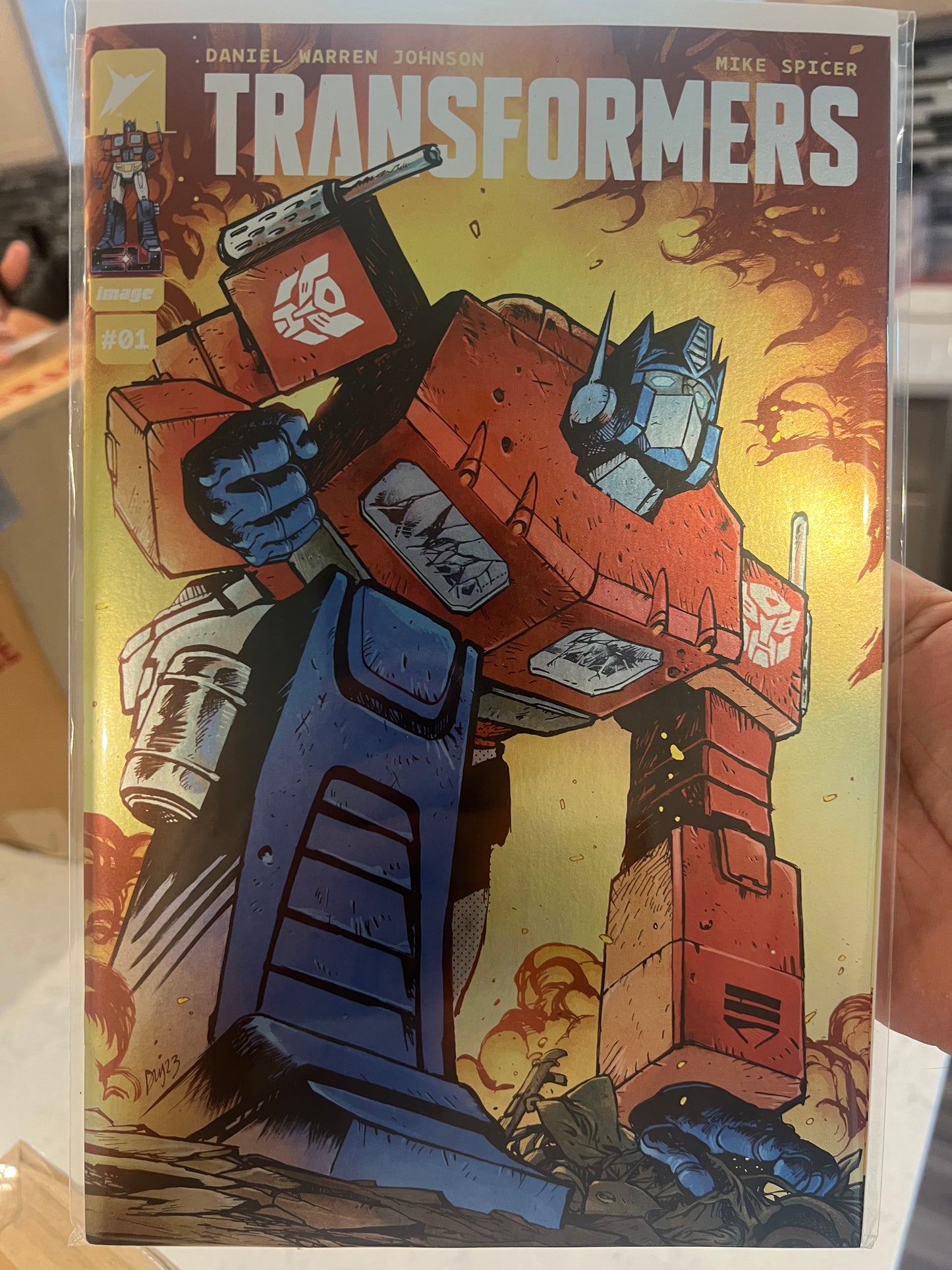 Transformers #1 (NYCC EBay Foil Exclusive Cover)