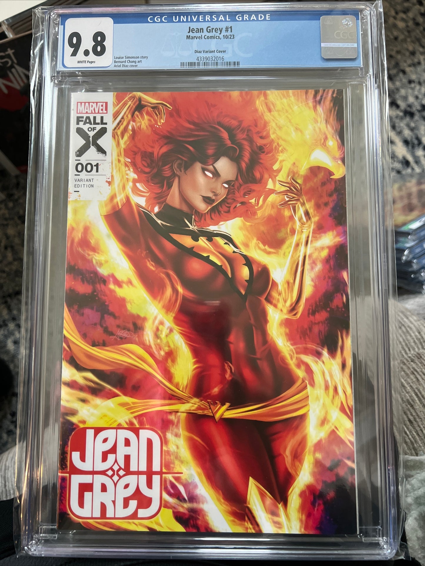 Jean Grey #1 CGC 9.8 (Marvel, 2nd Series) Ariel Diaz Trade Dress Variant