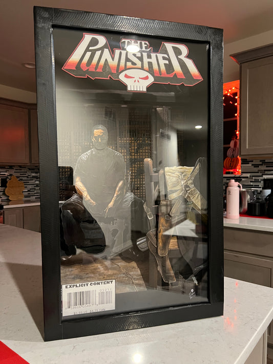 The Punisher: Shadows by Barry Mlodossich (A One of a Kind Shadowbox Art)