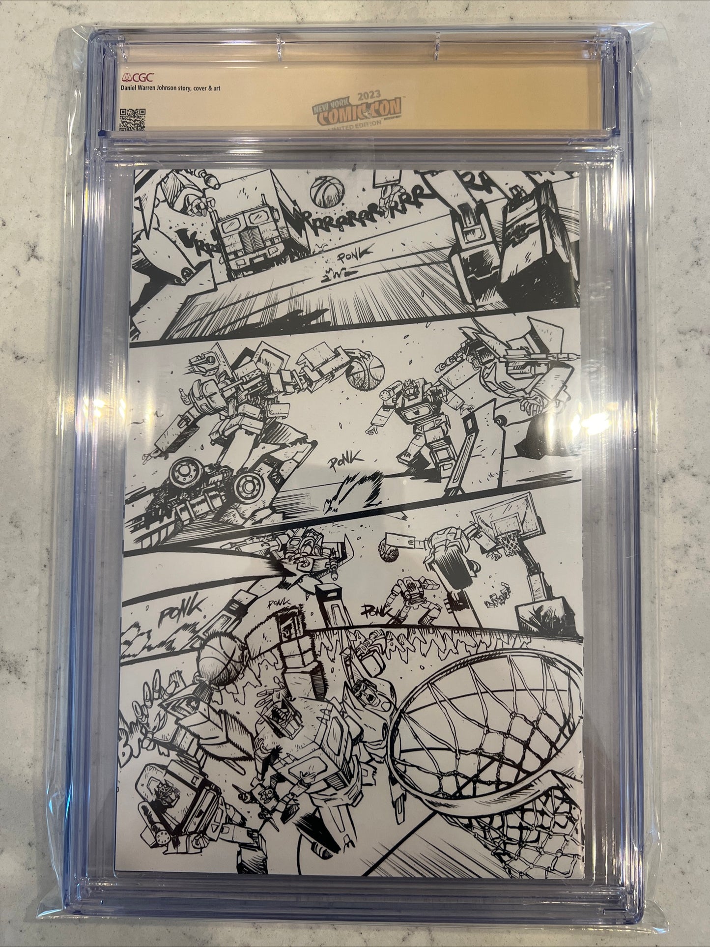 Transformers #1 (Image/Skybound) CGC SS 9.8 (Johnson Sketch NYCC Cover signed by Daniel Warren Johnson)