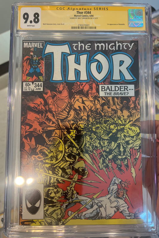 Thor #344 CGC SS 9.8 (Signed by Walt Simonson)