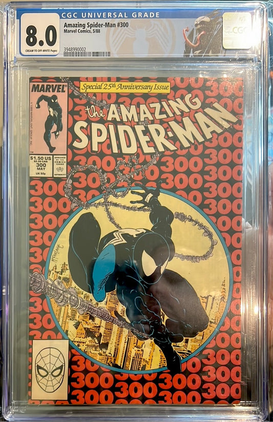 Amazing Spider-Man #300 CGC 8.0 With Custom Venom Label