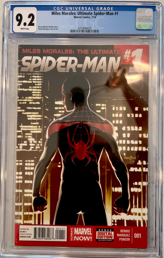 Miles Morales: Ultimate Spider-Man #1 CGC 9.2 (2014 Series)