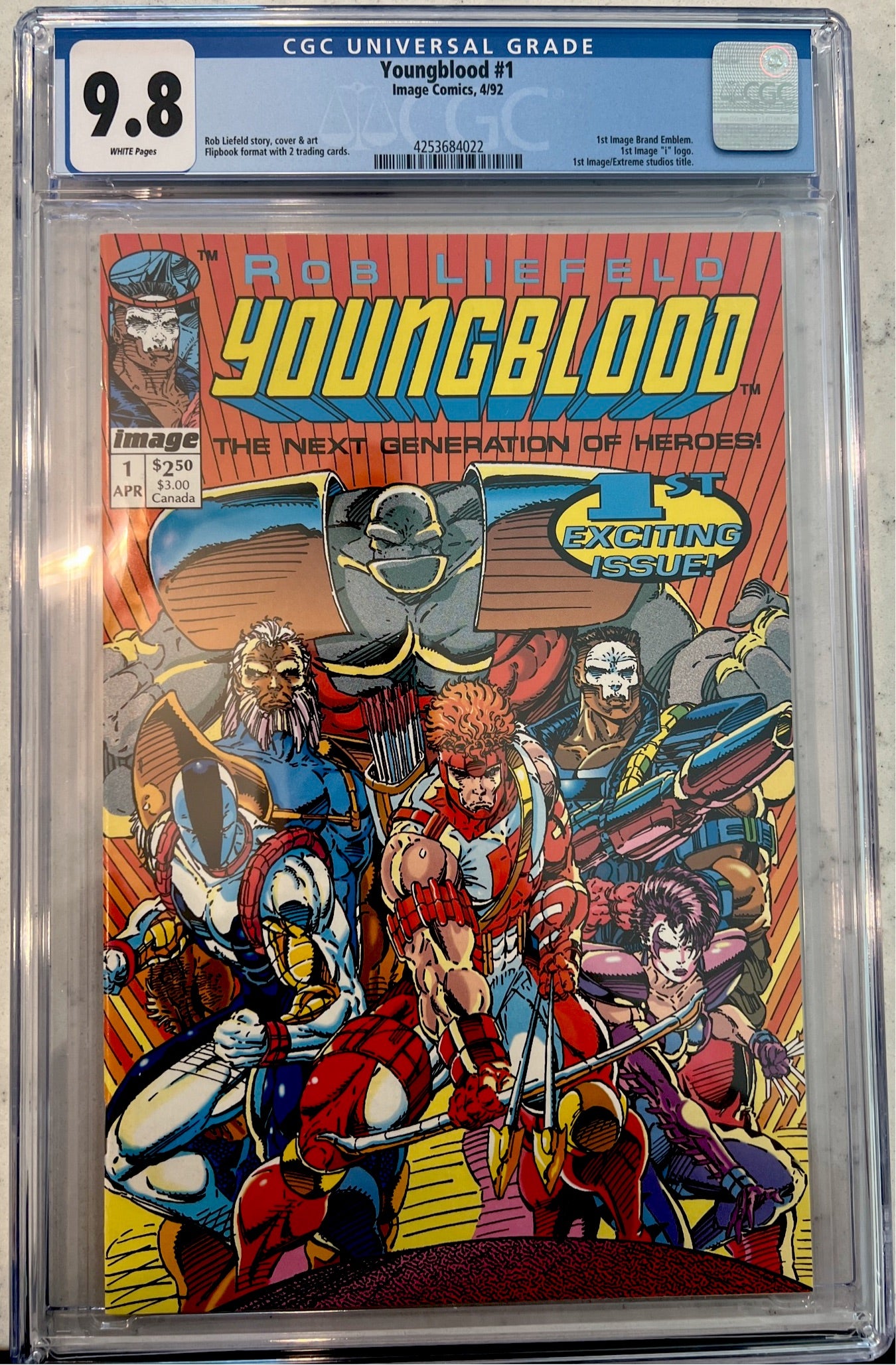 Youngblood #1 CGC 9.8 (First Image “i” logo notated)