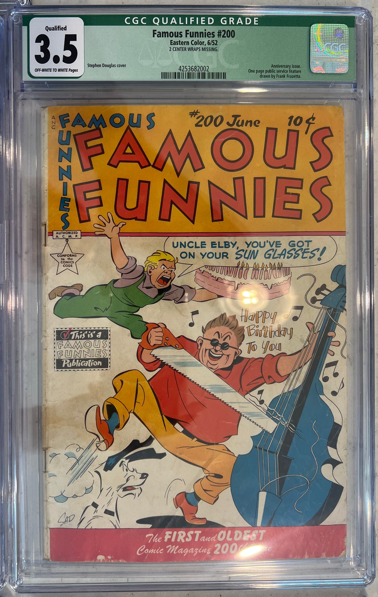 Famous Funnies #200 CGC 3.5 (Qualified Grade) Golden Age 1952
