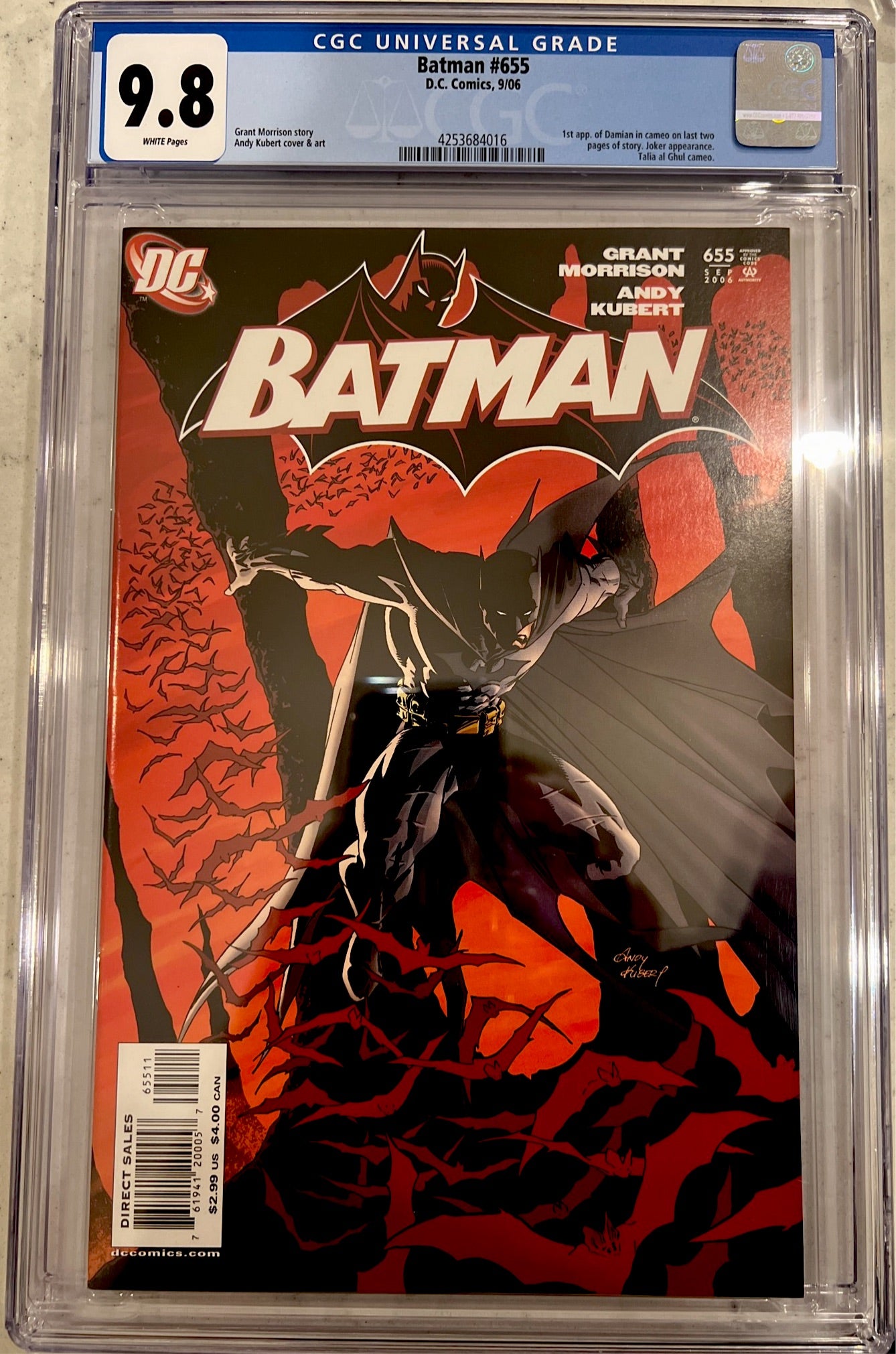 Batman #655 CGC 9.8 (1st Cameo Damian Wayne) DC Comics