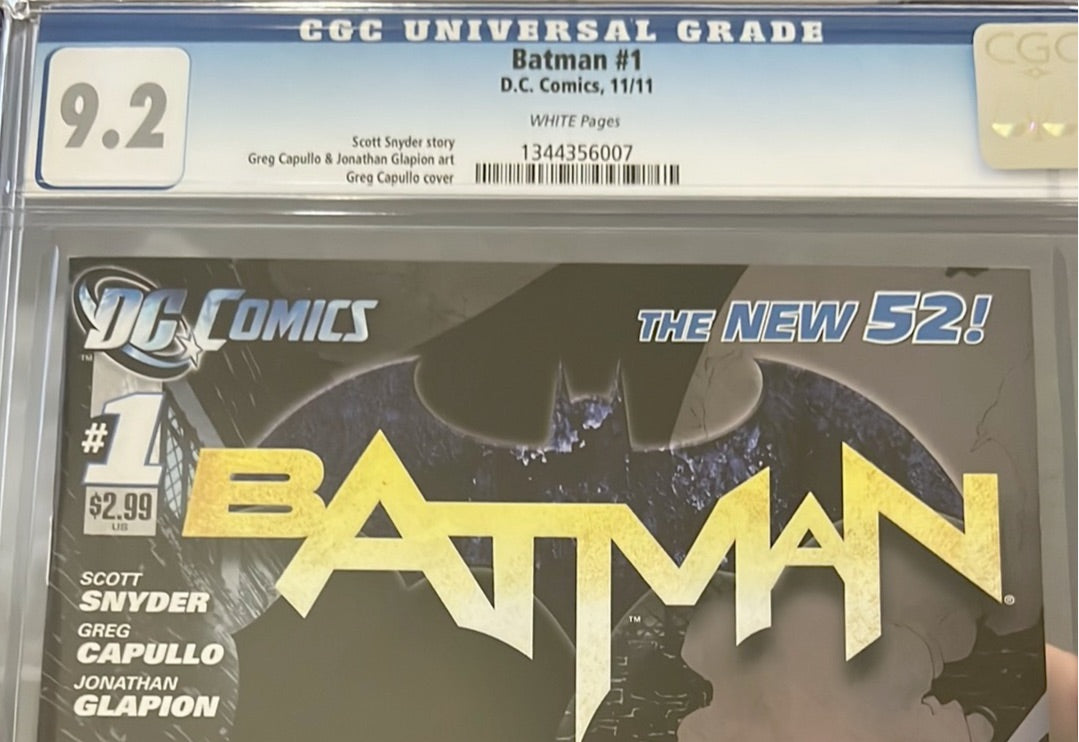 Batman (2011 2nd Series) #1 CGC 9.2 DC Comics