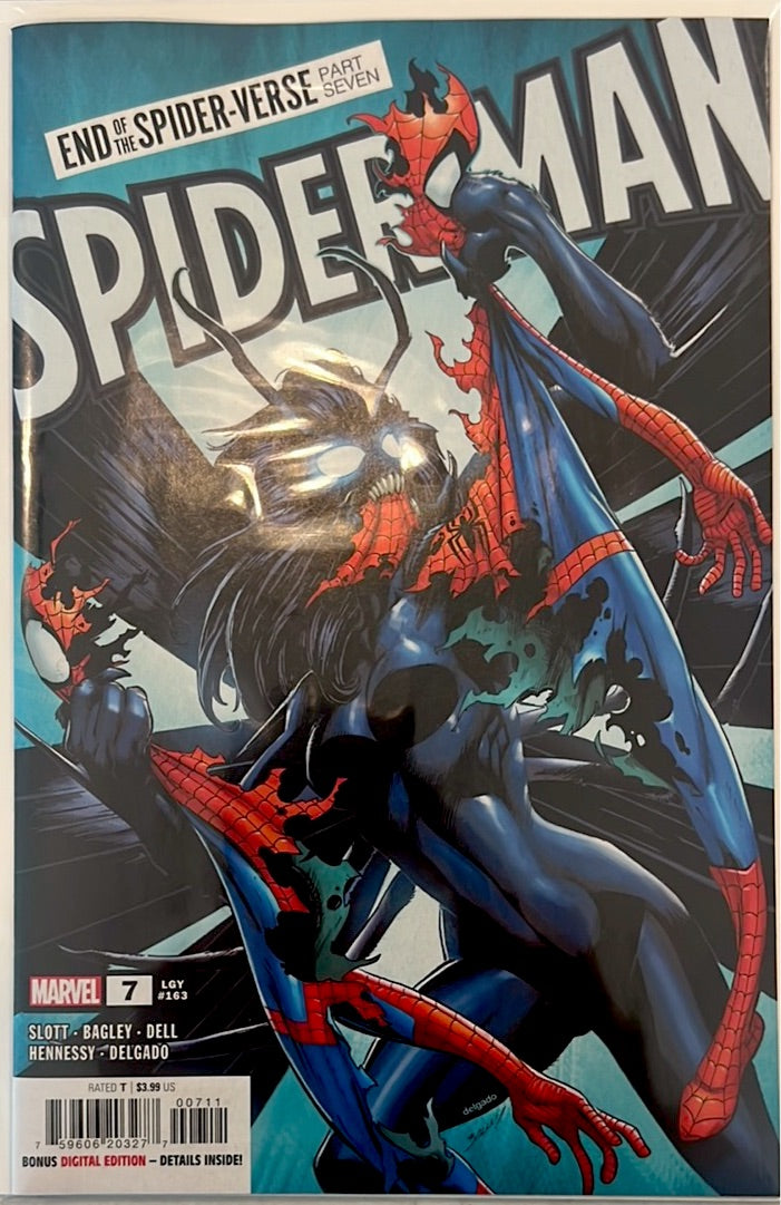 Spider-Man #7 (2022 Marvel) Main Cover, 1st app Spider-Boy