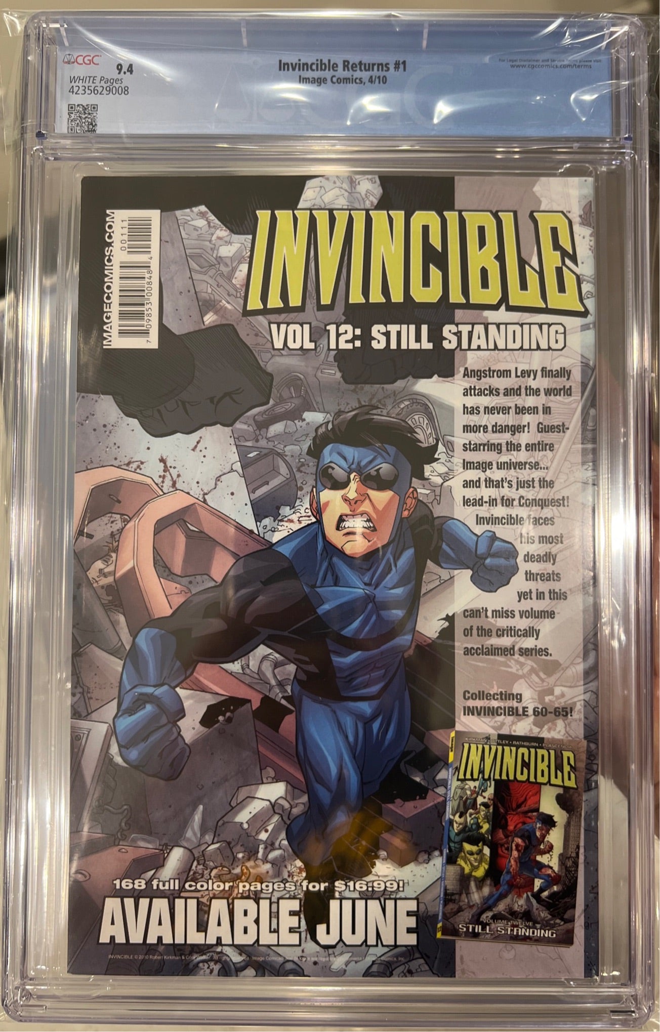 Invincible Returns #1 CGC 9.4 (1st App Thragg)