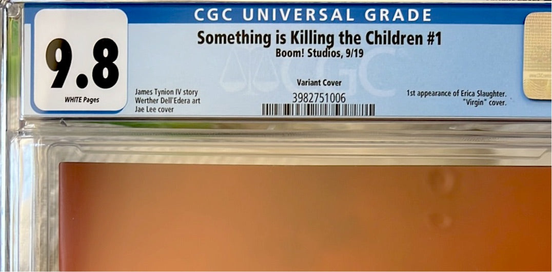 Something Is Killing The Children #1 CGC 9.8 (Variant Jae Lee Virgin Cover B)