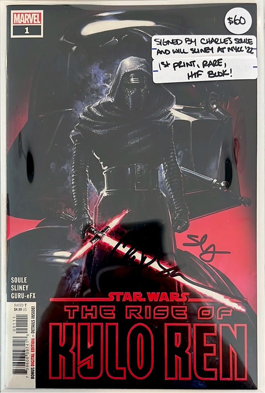 Star Wars: The Rise of Kylo Ren #1 Signed by Charles Soule & Will Sliney