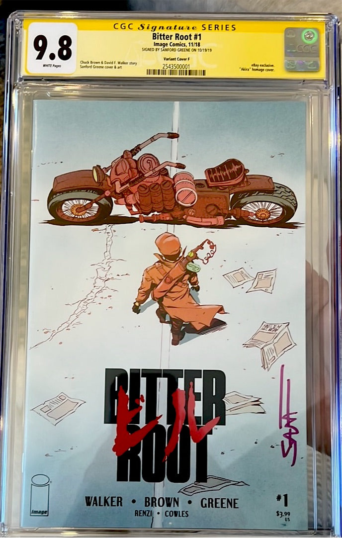 Bitter Root #1 (Image Comics) CGC 9.8 Signed by Sanford Greene