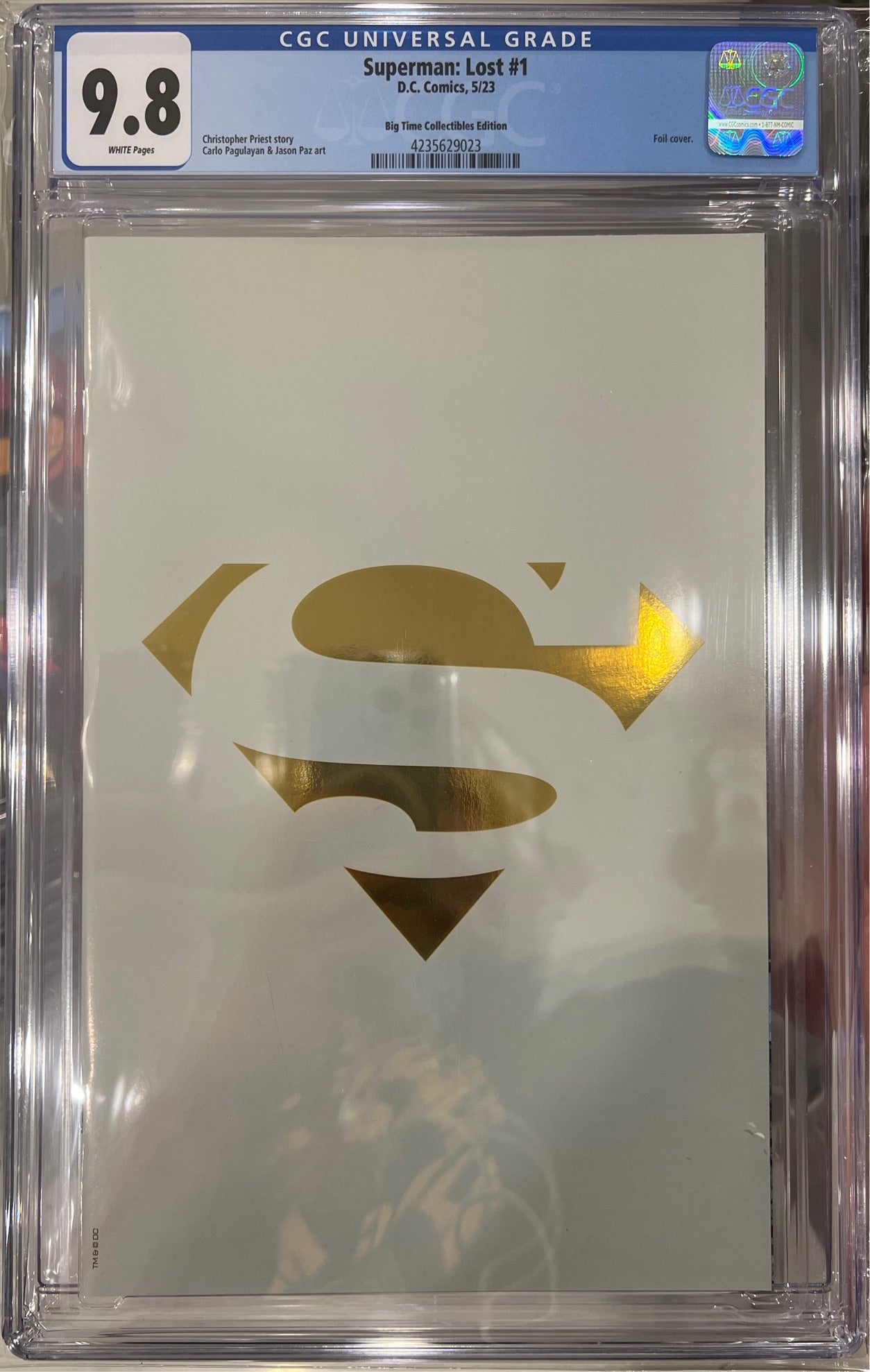 Superman Lost #1 CGC 9.8 (Gold Foil Edition)