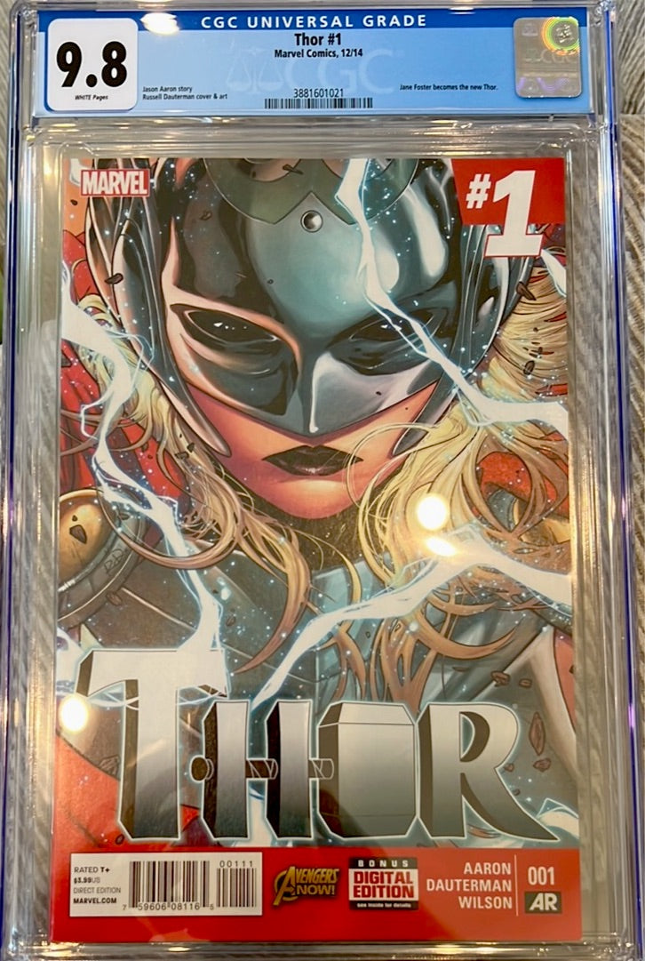 Thor #1 (4th Series) CGC 9.8 (Jane Foster becomes Thor)