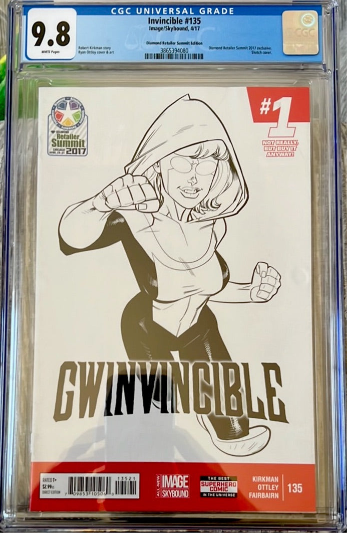 Invincible (Image Comics) #135 CGC 9.8 (Diamond Retailer Summit Edition Sketch Cover)