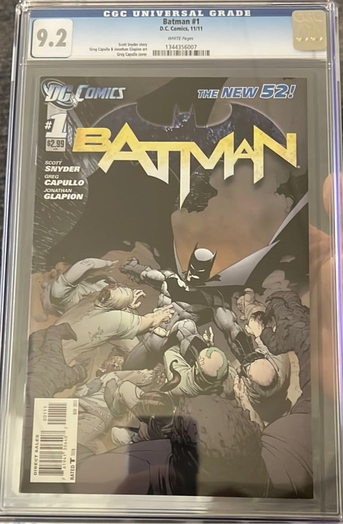 Batman (2011 2nd Series) #1 CGC 9.2 DC Comics