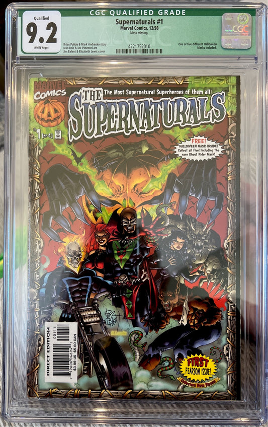 The Supernaturals #1 (1998 Marvel) CGC 9.2 (Green Qualified Label)