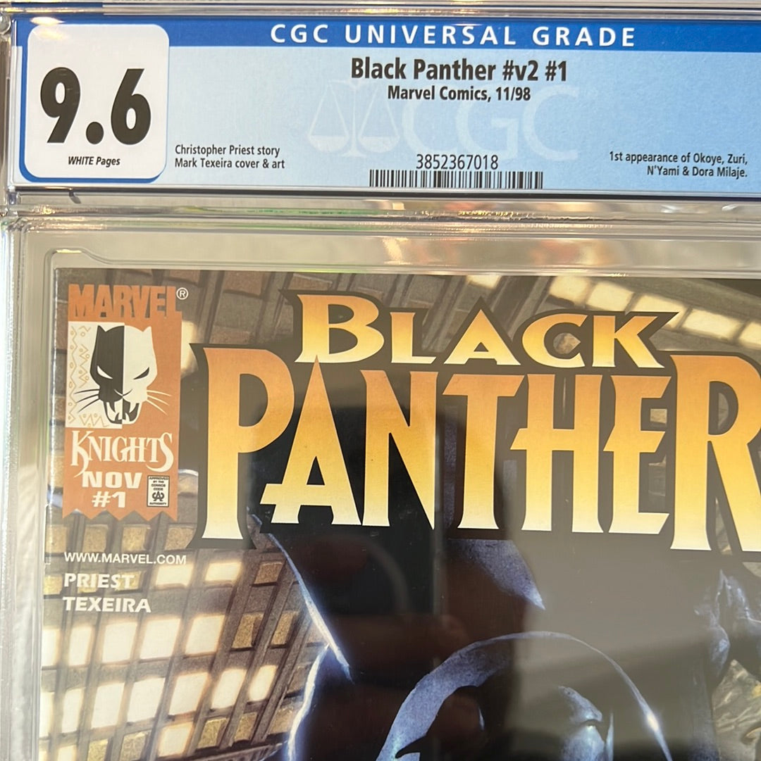Black Panther #1 (2nd Series) CGC 9.6 (1st Appearance of Dora Milaje, Okoye, Zuri, N’Yami)