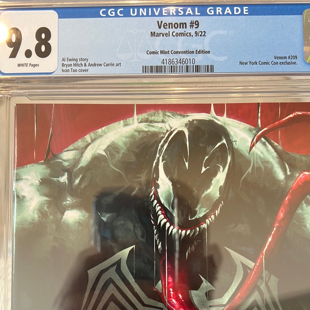 Venom #9 (2021 Series) CGC 9.8 (New York Comic Con 2022 Comic Mint Edition) Drip Cover by Ivan Tao